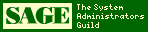 SAGE, The System Administrators' Guild